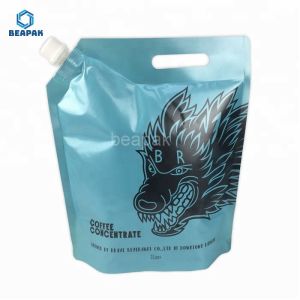 100mm Aluminum Foil Laminated Doypack Custom Spout Pouches