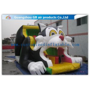 Black Cat Big Water Slides , Commercial Water Slides For Backyard Kids Sliding