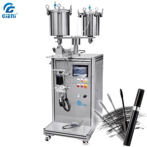 Two Nozzle Mascara Lip Gloss Filling Machine With 20L Tank