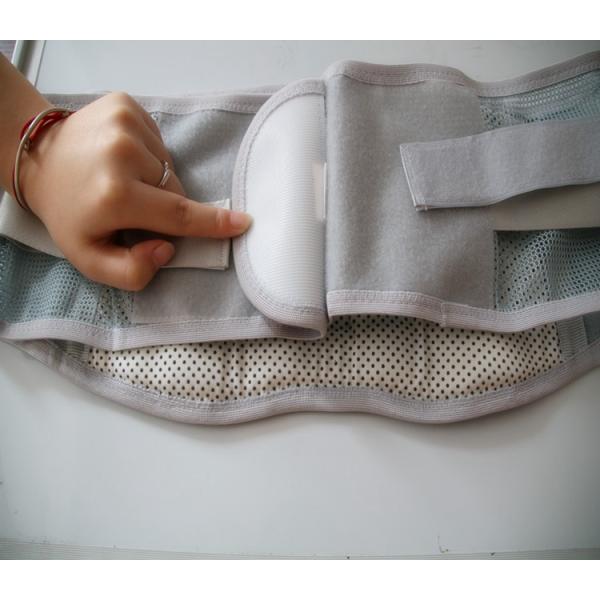 Cross - Stiffening Waist Support Belt Breathable Mesh Cloth Silver Gray Color