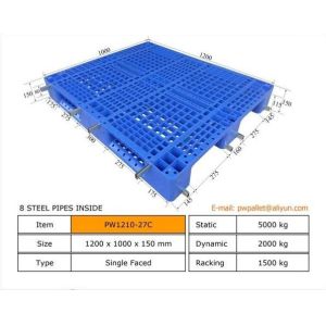 Cheap Efficient Packaging Solution Stacked Plastic Pallet from OEM for sale