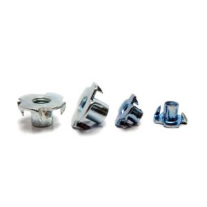 Cheap Tee Nuts With Pronge DIN 1624 Blue White Zinc Tee Nuts With Pronge Four Claw Tee Nut For Furniture for sale