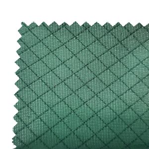 96% Polyester 4% Carbon 6mm Diamond ESD Uniform Fabric For Cleanroom