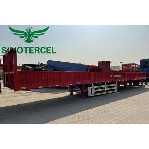 Tri Axles 60000kg Sidewall Semi Trailer For Container Transportation