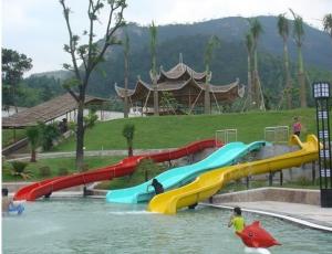 China Big kids playground slide with aqua play , water slides for kids in Giant Water Park on sale