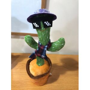 China Kids Dancing Talking Cactus Toys Talking Electronic Plush Singing Record on sale