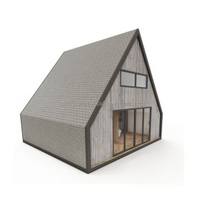 EU Modern Triangle Steel Structure Flat Pack Container House Design for Wooden