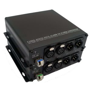 Media Digital Audio Over Fiber Extender Bidirectional Audio Over Fiber