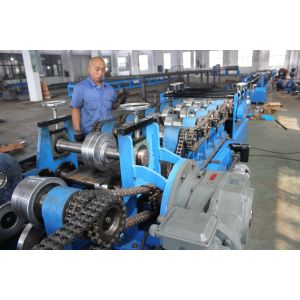 C Purlin Cold Roll Forming Machine With Auto Punching / Cutting