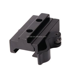 All-metal Riser Mount Adapter for 21mm to 11mm Clamp Bracket in Black Aluminium