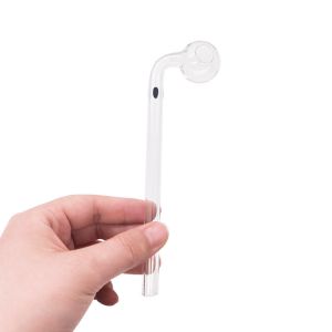 Inhale Elbow Transparent Borosilicate Glass Smoke Pipe