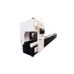 Horizontal Aluminum Tube Cutting Machine For Movable Front Chuck Laser Cutter