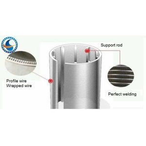 China Diameter 251mm Wire Wrapped Screen Stainless Steel 316l on sale