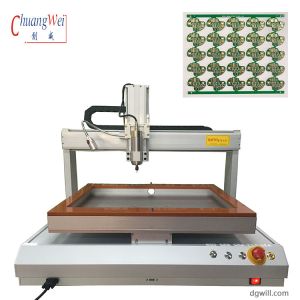 High-Speed Desktop PCB Router Machine With 0.01mm Resolution And Manual Fixture