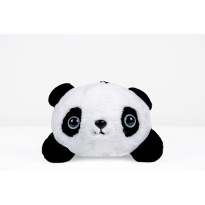 Durable Panda Stuff Toy , Plush Panda Stuffed Animal Black / White Color