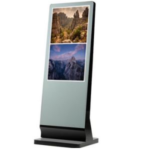 55 Inch HD Totem Standalone Kiosk Digital Signage LCD Display Aluminum Frame