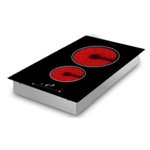 Free Standing Knob Control RoHS 2 Burner Ceramic Cooktop