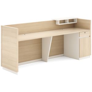 Big Size Office Reception Desks Melamine Faced Board ISO9001