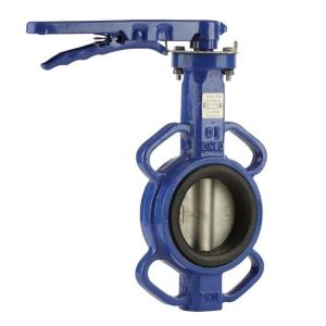 china factory wholesale wafer butterfly valve with handle operated