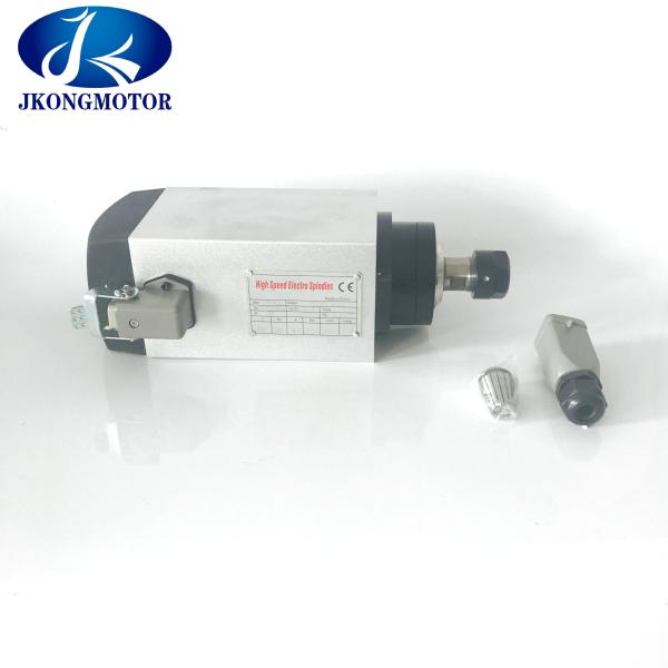 Quality 3kw ER20 220v/380v Air Cooled Square Spindle Motor with Inverter CNC Router Kit electric spindle motor wholesale