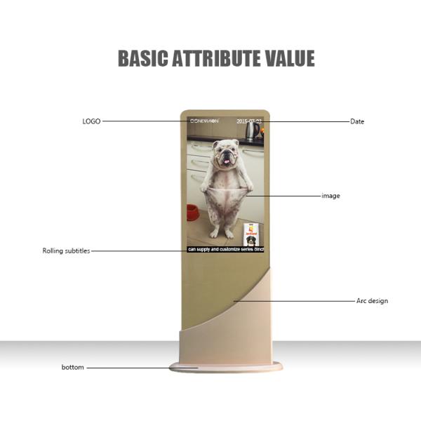 43inch Special stand HD vertical screen USB Kiosk Digital Signage display advertising totem