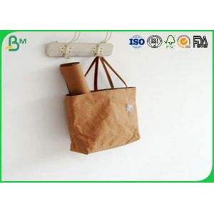 Colorful Washable Kraft Paper Fabric , 150CM Reinforced Kraft Paper For Present