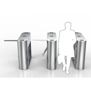 Magnetic RFID Access Control Tripod Turnstile Gate 510mm Arm