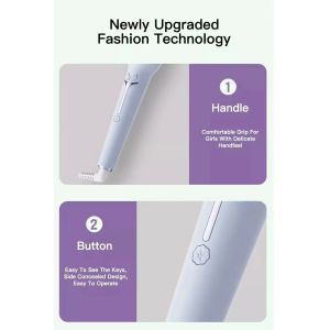 Salon-Grade Curling Iron 2-in-1 Hair Curler and Straightener with Fast Heat-up