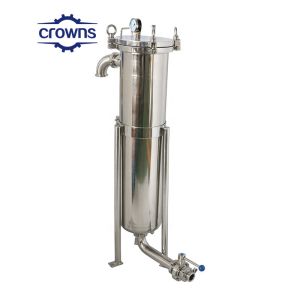 1/4NPT Vent Stainless Steel Bag Filter Housing For PVC Filter Bag