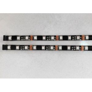 Cheap 5m Flexible SMD 5050 Led Strip Light , Black PCB RGB LED Light Strips IP65 for sale