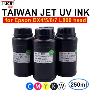 250ml 500ML UV Inkjet Ink LED UV Ink For Epson Flatbed Printhead R330 L800 L805