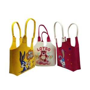 Felt Tote Bag with Durable Handles Grocery Bags Travel Heavy Duty Shopping Find