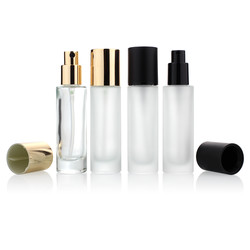 Square 30ml Liquid Foundation Bottles Cosmetic Glass Containers