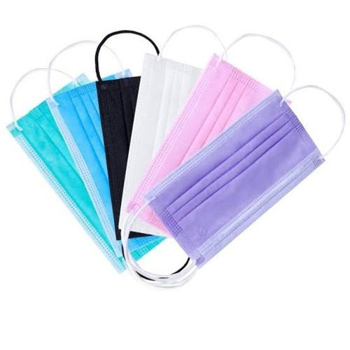 Quality Breathable 3ply Non Woven Face Dust Mask With Nose Clip wholesale