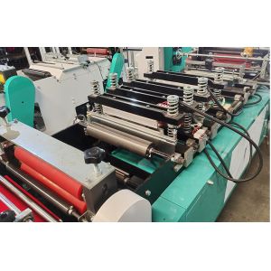 Center seal bag making machine