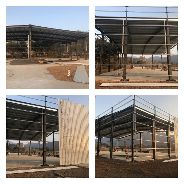 Durable And Low Maintenance Light Steel Structure Building For Long Term Hangar