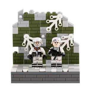 WW2 military action winter German soldier mini figure building block legoinglys