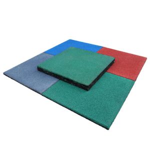 Rubber Tiles 20" X 20" X 1” Thick For Racecourse Use Horse Stable Floor Safety