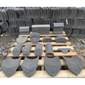 Grey Clay Roof Tiles Authentic Chinese Craftsmanship for Distinctive Roofing