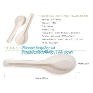 6 inch Tea/Soup/ice cream/tasting spoons Eco-friendly tableware corn starch