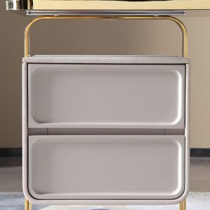 1.4m Modern Dressing Tables Stainless Steel 0.55m Modern Style Makeup Vanity
