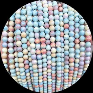 Gemstone Cut Round Gems Bead Zebra Jasper Mahagony Obsidian Various Types