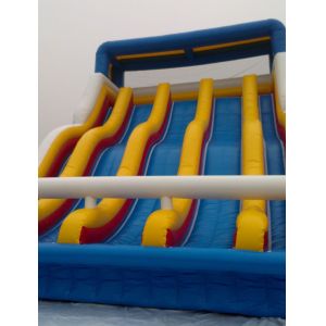 High Quality Wet Inflatable Water Slide Water Pool Slide With Best Plato