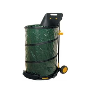 Cheap Gardening Routine with 160 Litres Garden Trolley and Leaf Bag on Wheels for sale
