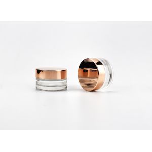 Fancy 1OZ 30ml Thick Wall Clear Glass Cosmetic Jar With Cap For Luxury Skin Care Products, Packaging Containers Supply