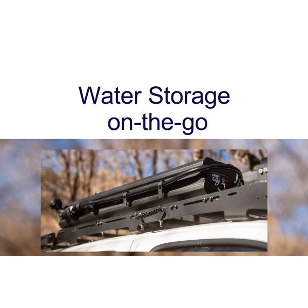 Aluminium Rooftop Water Tank Weather Resistant 40L Capacity