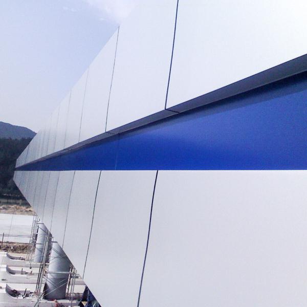 S355JR Fuel Gas Station Canopy 950mm 0.8mm Roof Resisting Winds