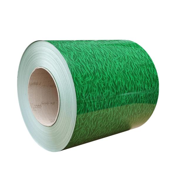 Quality Grass Printech Color Coil 3D Grains Pre-Painted Galvanized Coil DX51D For Cladding Wall Panel wholesale