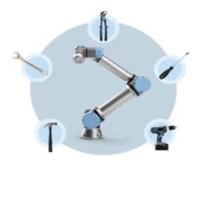 new collaborative robot UR 16e application industrial material handling robot