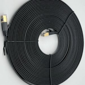 Custom Black Molded Cable Assembly RJ45 Cat7 Ethernet Patch Cable 8P8C Connector